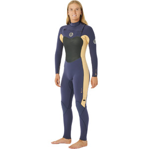 2023 Rip Curl Womens Flashbomb 5/3mm Chest Zip Wetsuit WSTYGG - Slate